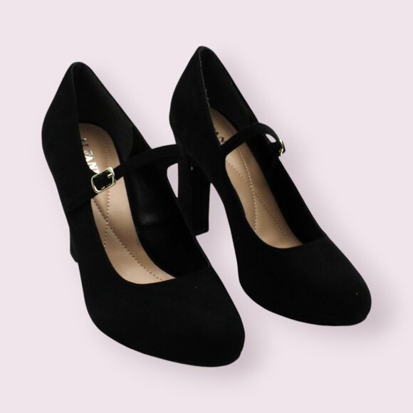 Alfani Shoes - Alfani Womens Faux Suede Evening Mary Jane Heels